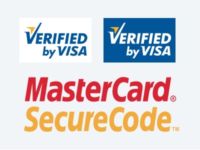Logo VISA and Mastercard secure